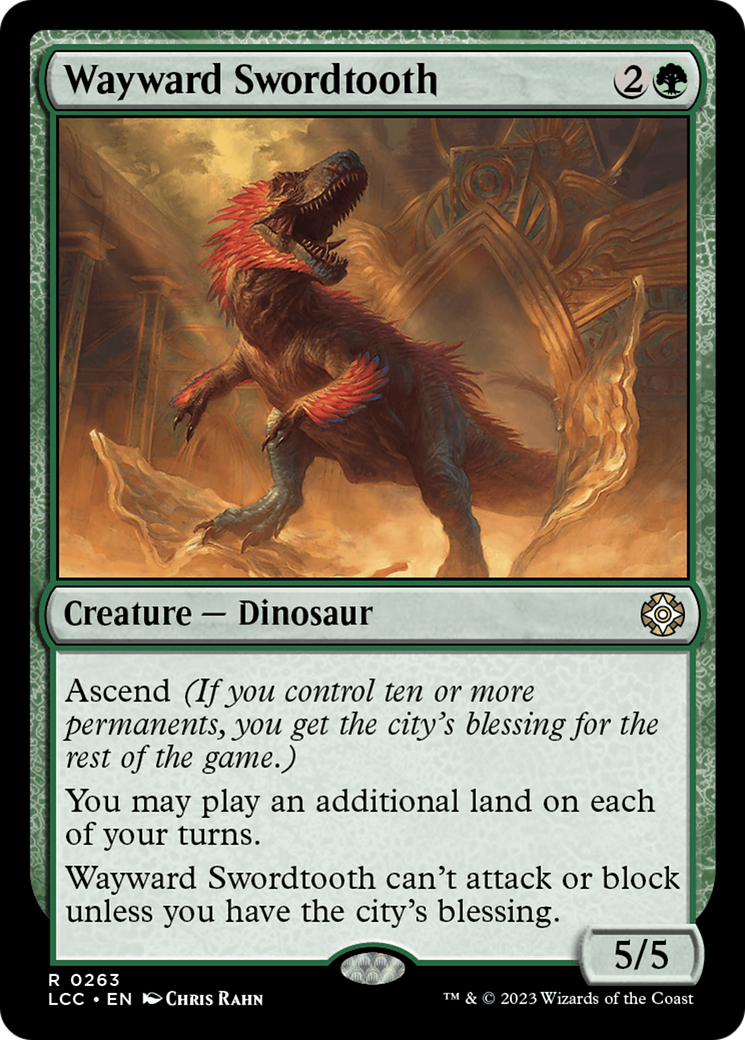 Wayward Swordtooth (263) [The Lost Caverns of Ixalan Commander] - Deck Out Gaming
