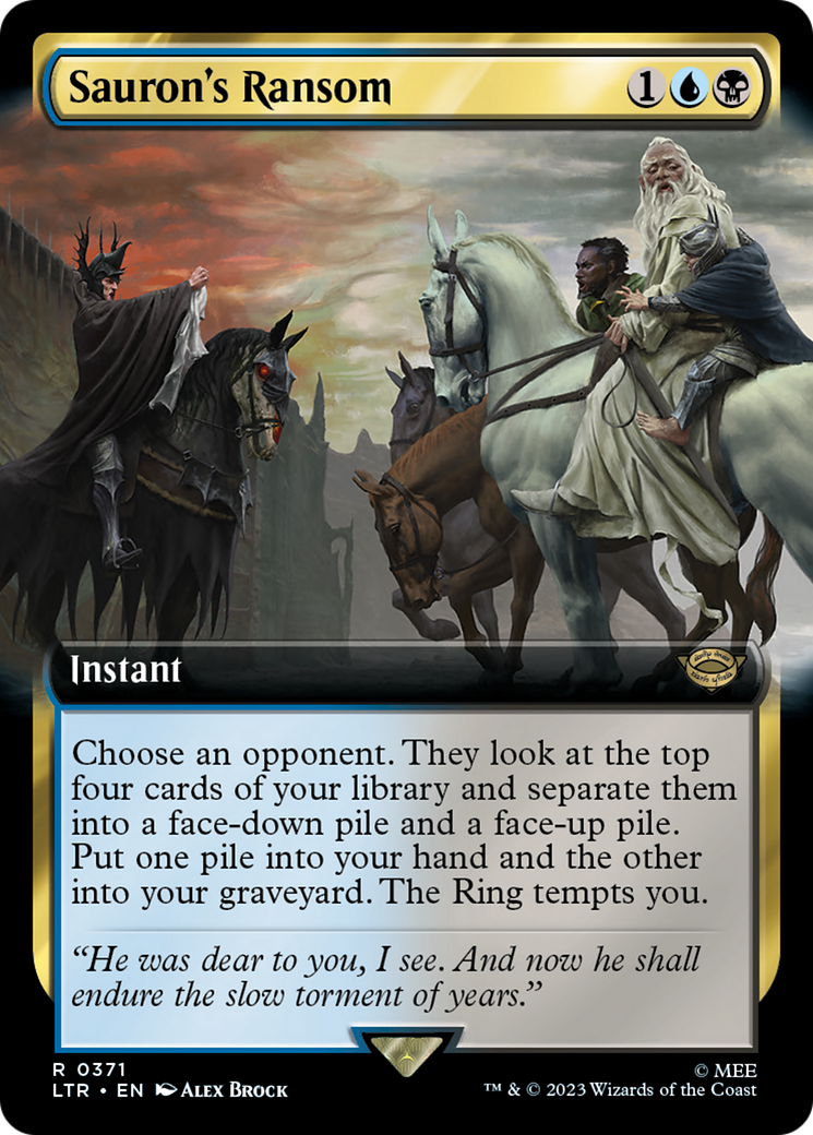 Sauron's Ransom (Extended Art) (371) [The Lord of the Rings: Tales of Middle-earth] foil - Deck Out Gaming