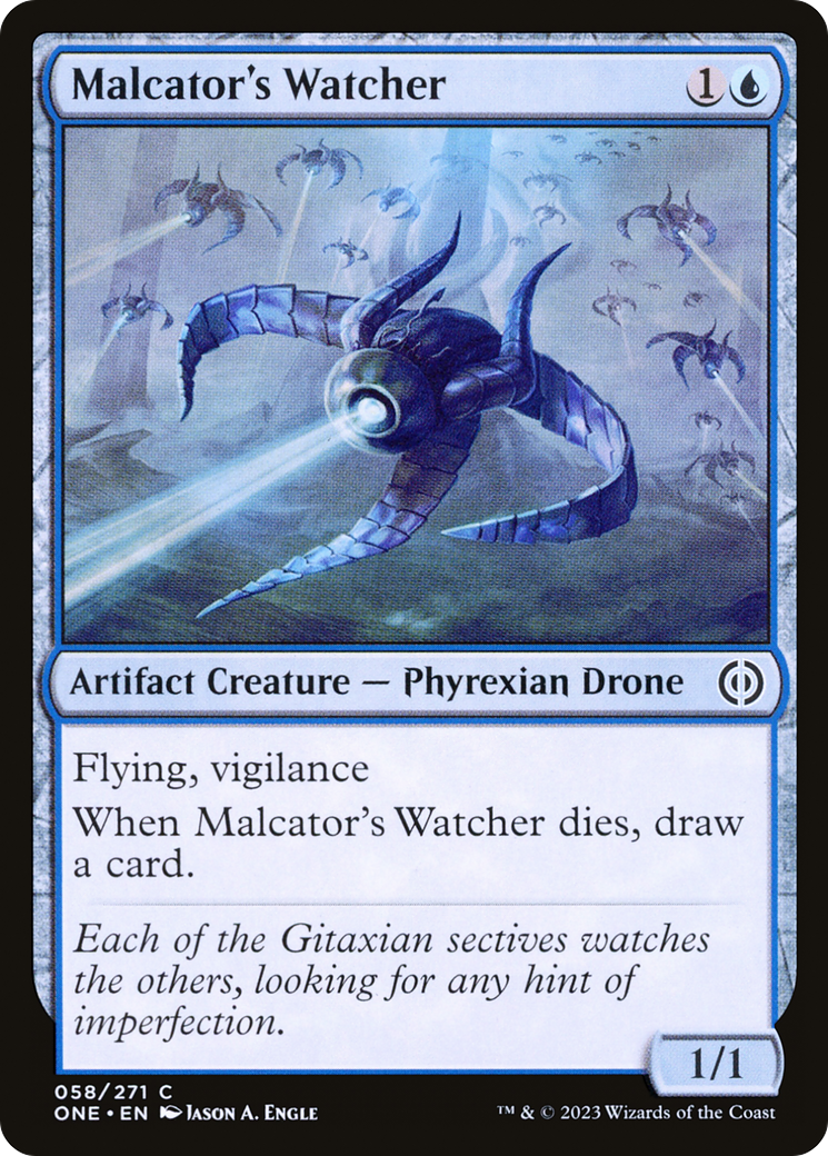Malcator's Watcher (58) [Phyrexia: All Will Be One] foil - Deck Out Gaming