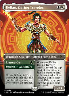 Kellan, Daring Traveler (Borderless) (341) [The Lost Caverns of Ixalan] foil - Deck Out Gaming