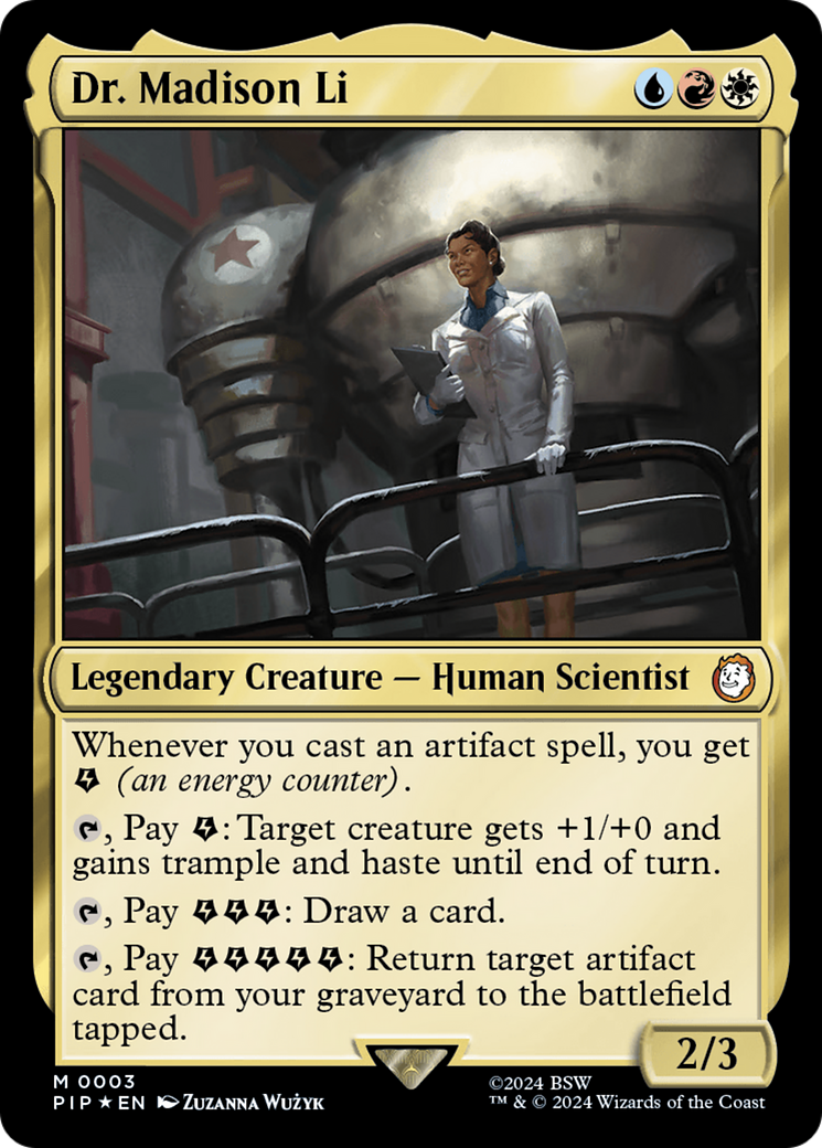 Dr. Madison Li (3) [Fallout] foil - Deck Out Gaming