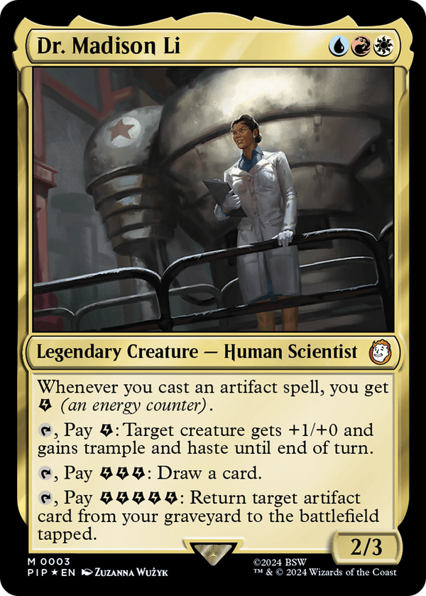 Dr. Madison Li (3) [Fallout] foil - Deck Out Gaming