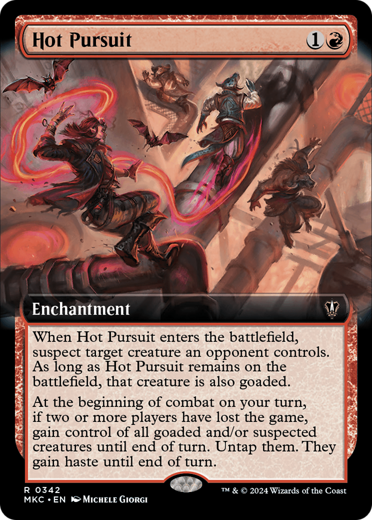Hot Pursuit (Extended Art) (342) [Murders at Karlov Manor Commander] - Deck Out Gaming