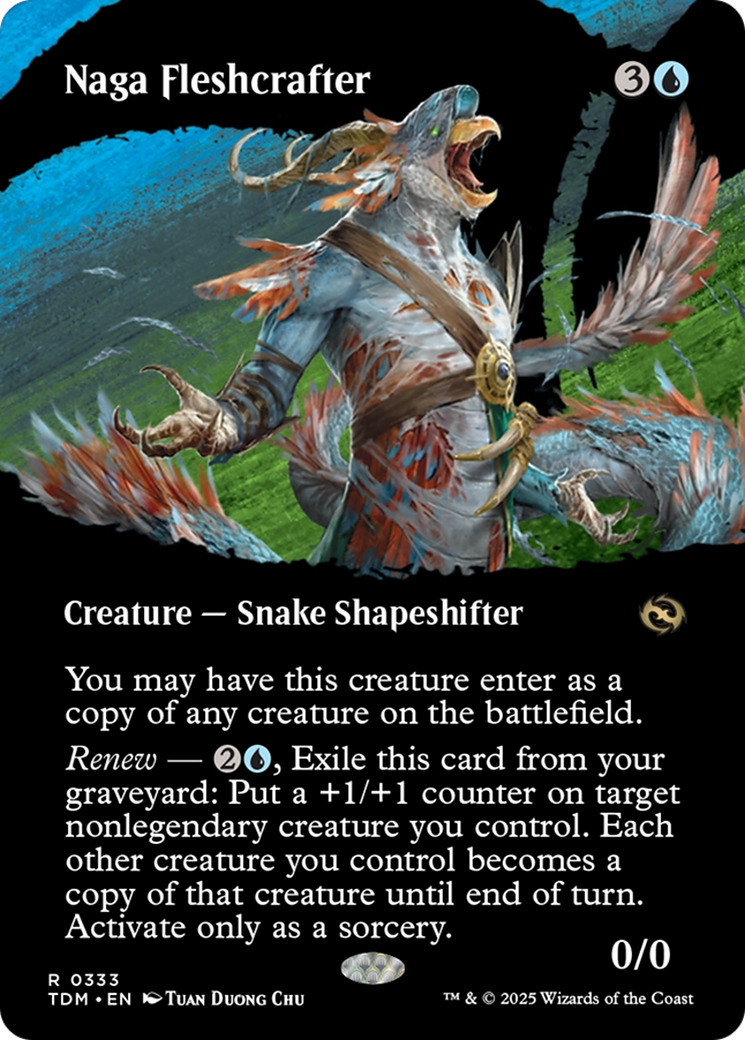 Naga Fleshcrafter (Borderless) (333) [Tarkir: Dragonstorm] foil - Deck Out Gaming