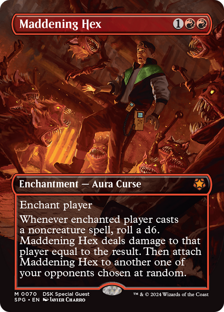Maddening Hex (Borderless) (70) [Special Guests] foil - Deck Out Gaming