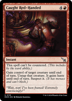 Caught Red-Handed (115) [Murders at Karlov Manor] foil - Deck Out Gaming