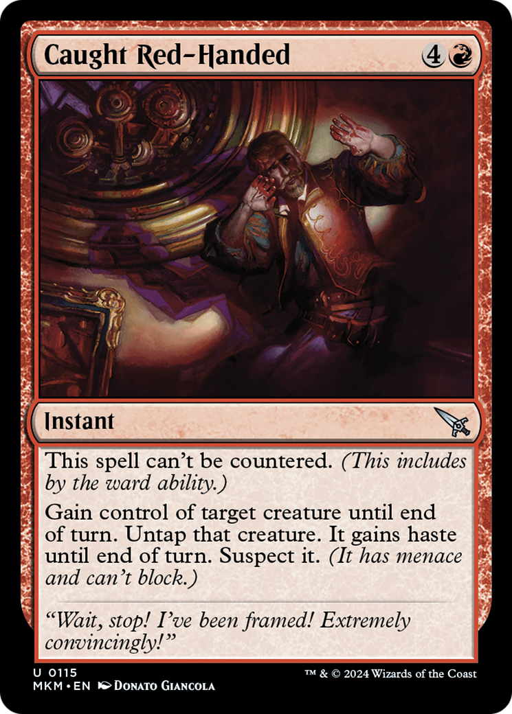 Caught Red-Handed (115) [Murders at Karlov Manor] foil - Deck Out Gaming