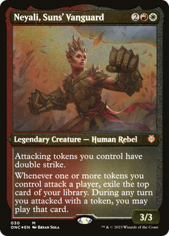 Neyali, Suns' Vanguard (30) [Phyrexia: All Will Be One Commander] etched - Deck Out Gaming