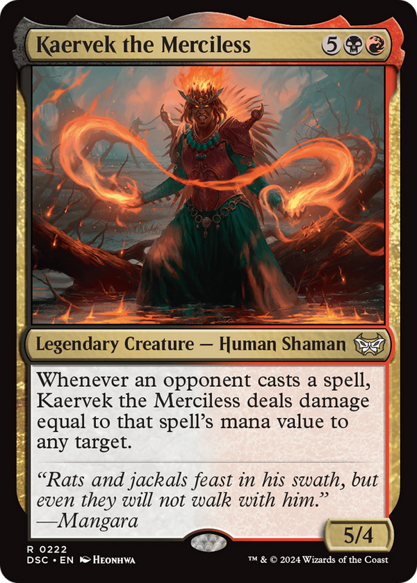 Kaervek the Merciless (222) [Duskmourn: House of Horror Commander] - Deck Out Gaming