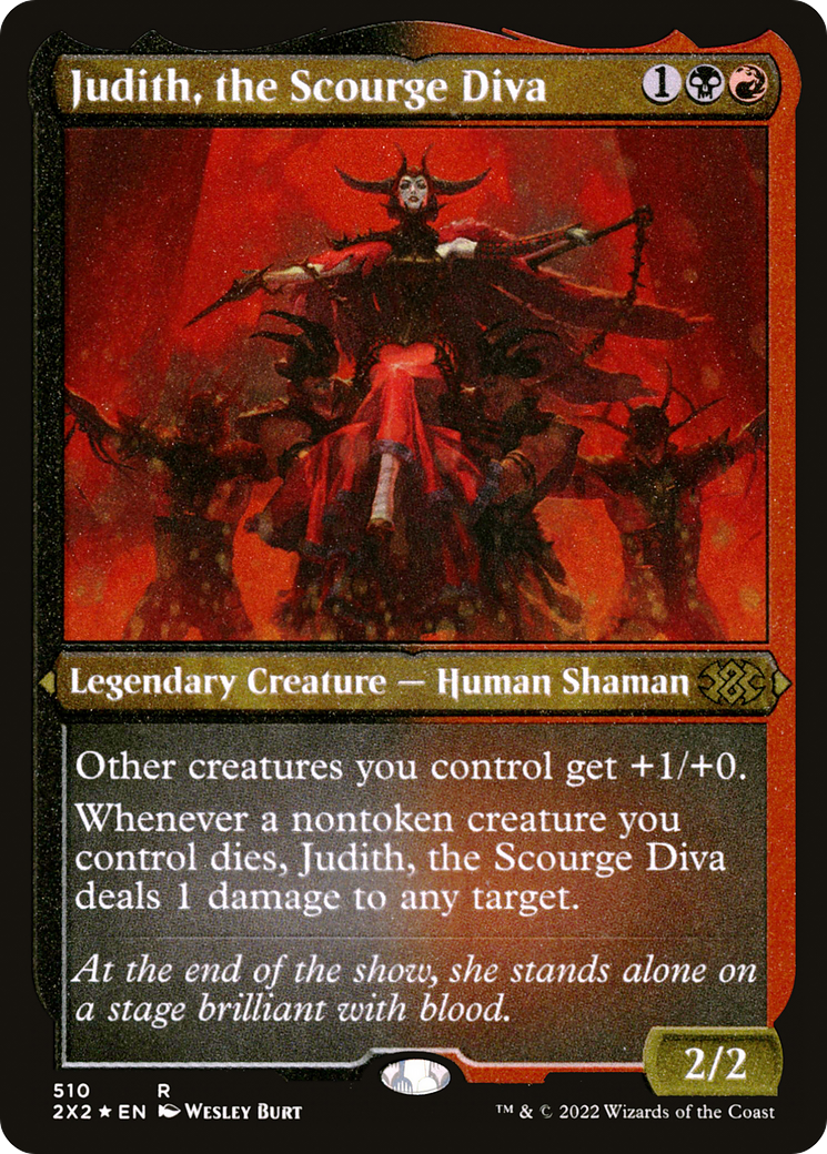 Judith, the Scourge Diva (Foil Etched) (510) [Double Masters 2022] foil - Deck Out Gaming
