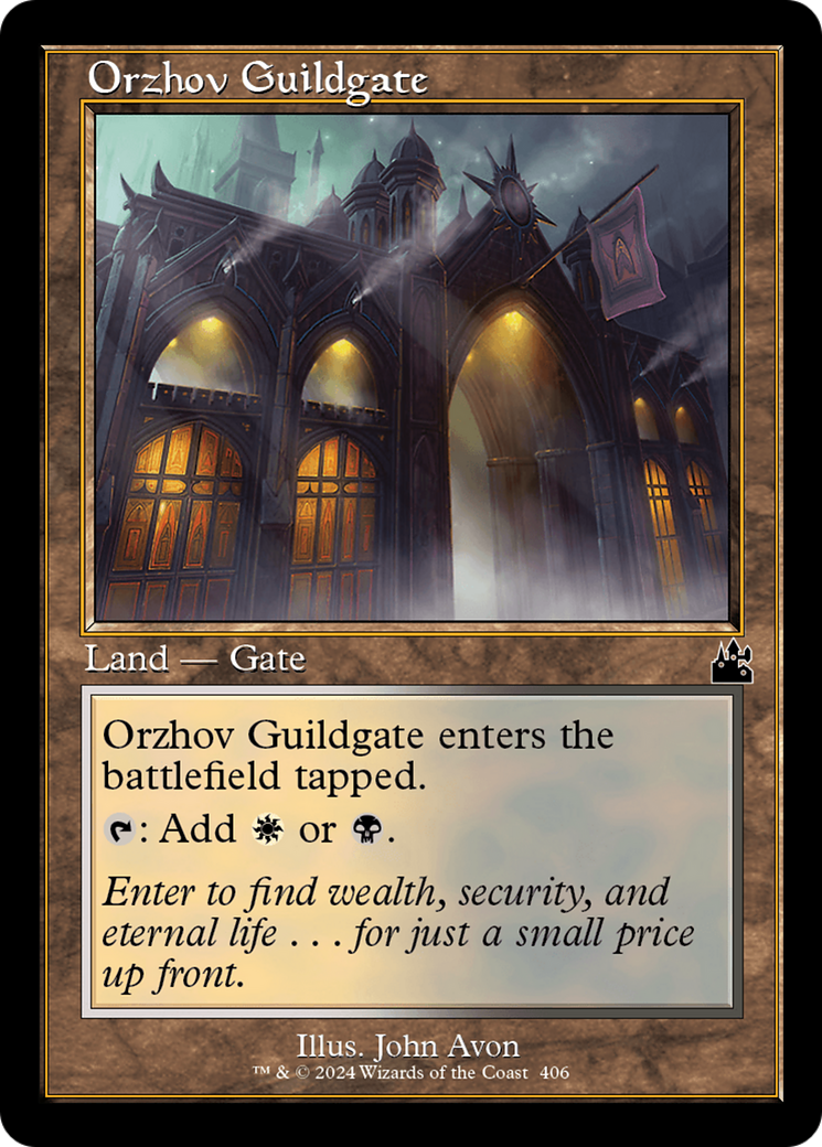 Orzhov Guildgate (Retro Frame) (406) [Ravnica Remastered] - Deck Out Gaming
