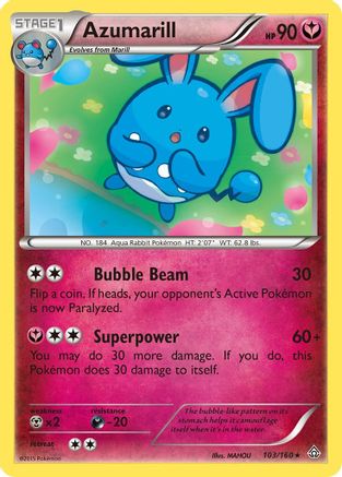 Azumarill (103) [XY - Primal Clash] Reverse Holofoil - Deck Out Gaming