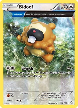 Bidoof (Alpha) (117) [XY - Primal Clash] Reverse Holofoil - Deck Out Gaming
