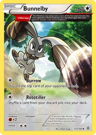 Bunnelby (Omega) (121) [XY - Primal Clash] Reverse Holofoil - Deck Out Gaming