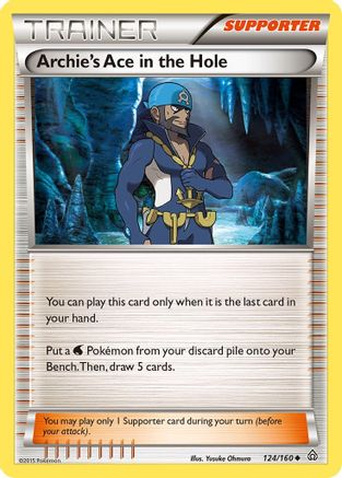 Archie's Ace in the Hole (124) [XY - Primal Clash] Reverse Holofoil - Deck Out Gaming
