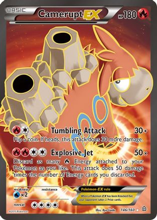 Camerupt EX (146 Full Art) (146) [XY - Primal Clash] Holofoil - Deck Out Gaming