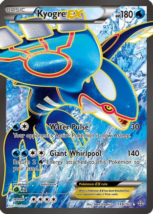 Kyogre EX (148 Full Art) (148) [XY - Primal Clash] Holofoil - Deck Out Gaming