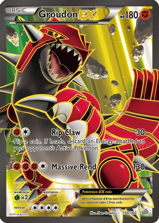 Groudon EX (150 Full Art) (150) [XY - Primal Clash] Holofoil - Deck Out Gaming