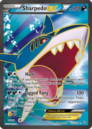 Sharpedo EX (152 Full Art) (152) [XY - Primal Clash] Holofoil - Deck Out Gaming