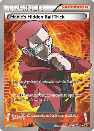 Maxie's Hidden Ball Trick (158 Full Art) (158) [XY - Primal Clash] Holofoil - Deck Out Gaming
