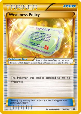 Weakness Policy (164 Secret Rare) (164) [XY - Primal Clash] Holofoil - Deck Out Gaming