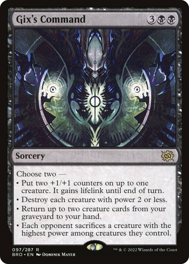 Gix's Command (97) [The Brothers' War] foil - Deck Out Gaming