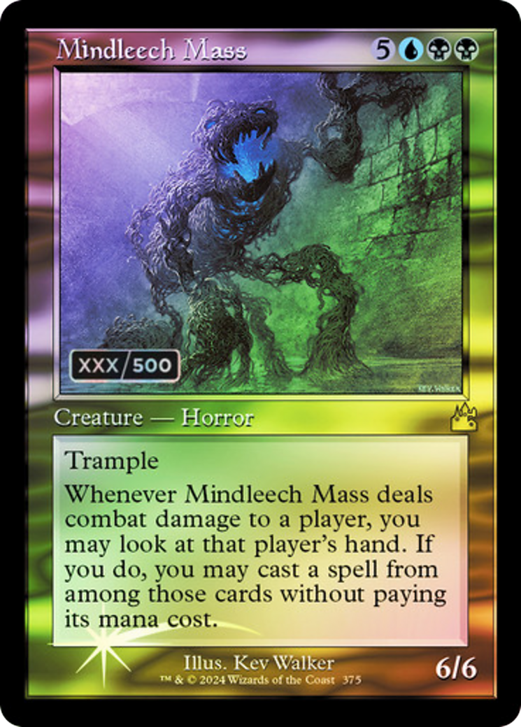 Mindleech Mass (Retro Frame) (Serial Numbered) (375) [Ravnica Remastered] foil - Deck Out Gaming