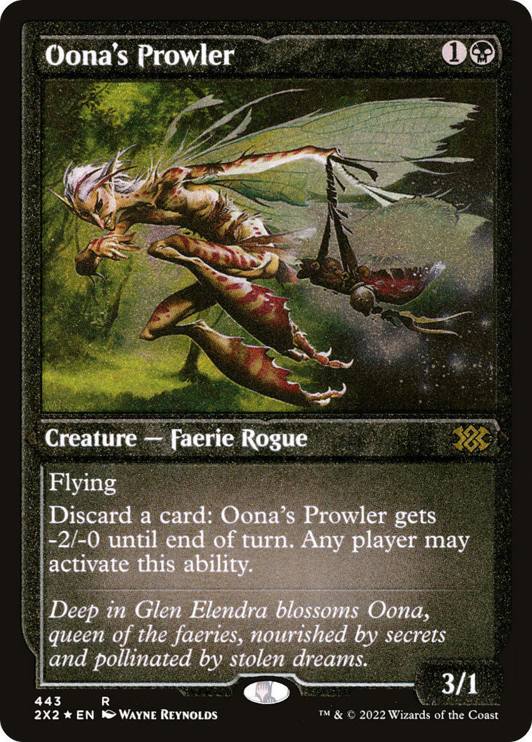 Oona's Prowler (Foil Etched) (443) [Double Masters 2022] foil - Deck Out Gaming
