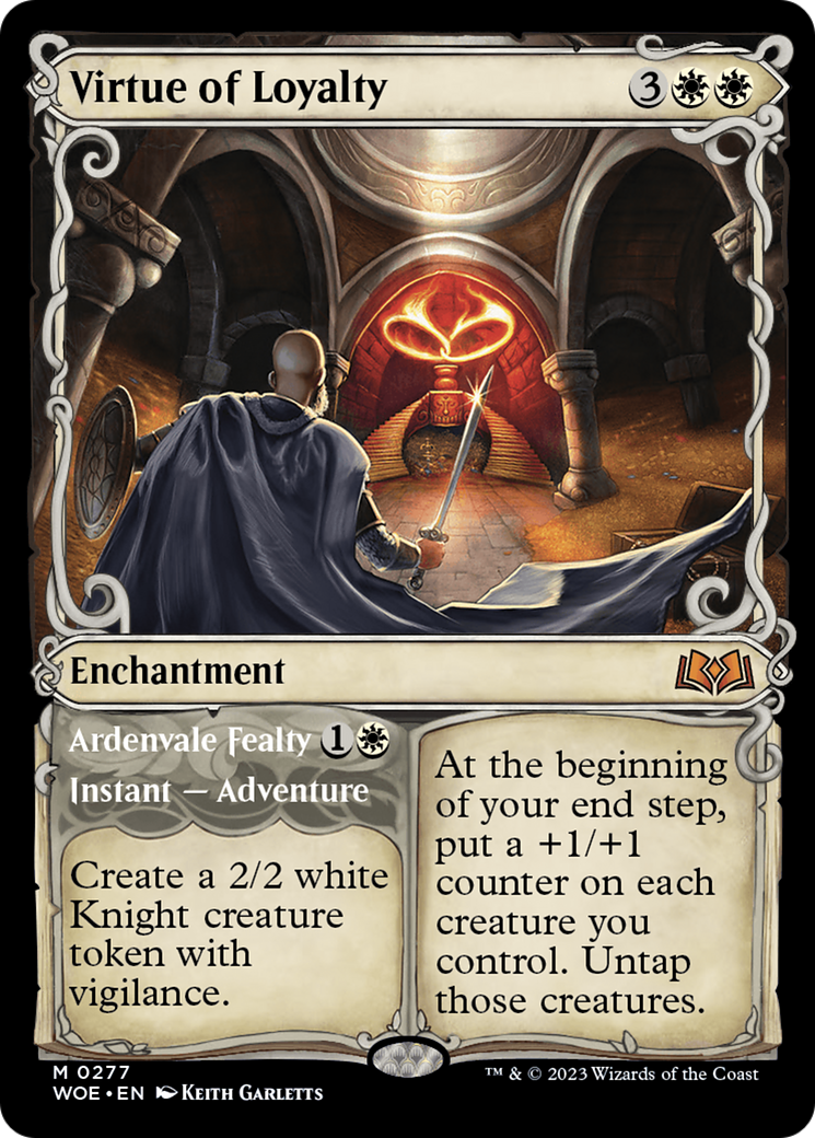 Virtue of Loyalty (Showcase) (277) [Wilds of Eldraine] - Deck Out Gaming