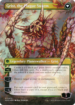 Grist, Voracious Larva // Grist, the Plague Swarm (472) [Modern Horizons 3] foil - Deck Out Gaming