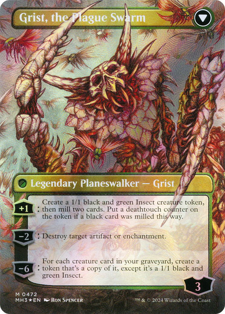 Grist, Voracious Larva // Grist, the Plague Swarm (472) [Modern Horizons 3] foil - Deck Out Gaming