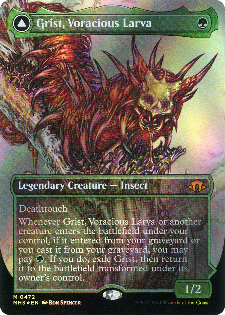 Grist, Voracious Larva // Grist, the Plague Swarm (472) [Modern Horizons 3] foil - Deck Out Gaming