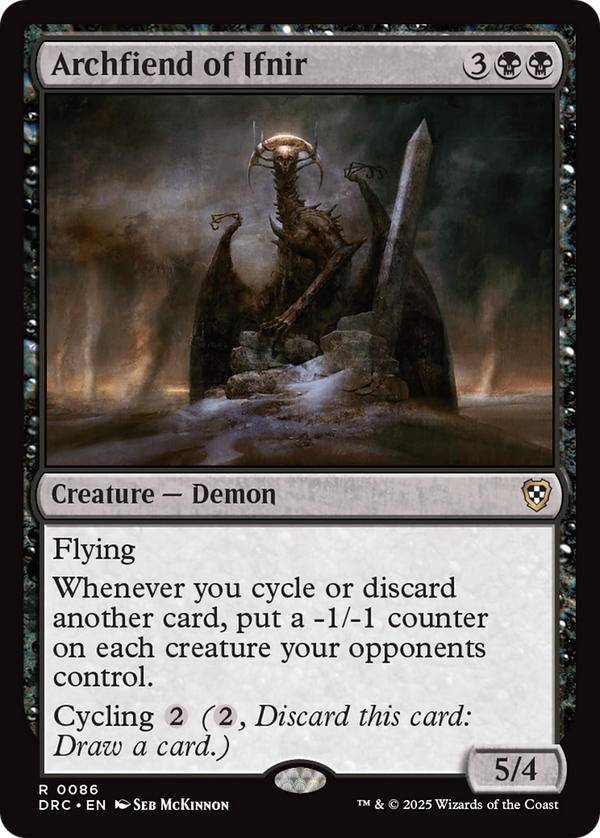 Archfiend of Ifnir (86) [Commander: Aetherdrift] - Deck Out Gaming
