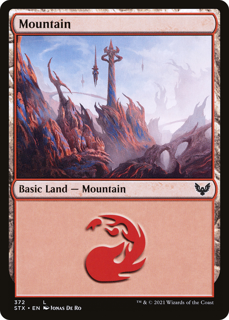 Mountain (372) (372) [Strixhaven: School of Mages] - Deck Out Gaming