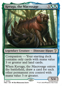 Keruga, the Macrosage (White Border) (84) [Mystery Booster 2] - Deck Out Gaming