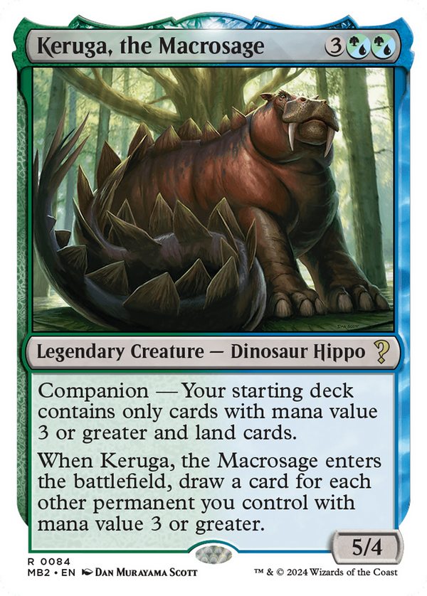 Keruga, the Macrosage (White Border) (84) [Mystery Booster 2] - Deck Out Gaming