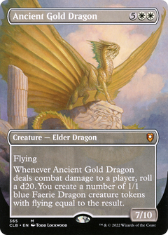 Ancient Gold Dragon (Borderless) (365) [Commander Legends: Battle for Baldur's Gate] - Deck Out Gaming