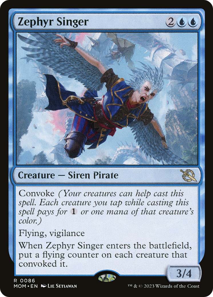 Zephyr Singer (86) [March of the Machine] foil - Deck Out Gaming