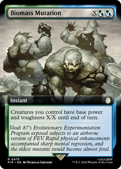 Biomass Mutation (Extended Art) (475) [Fallout] foil - Deck Out Gaming