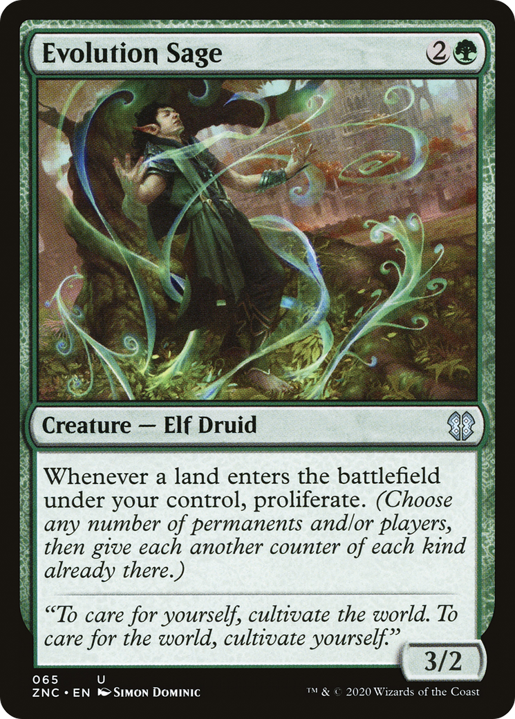 Evolution Sage (65) [Commander: Zendikar Rising] - Deck Out Gaming
