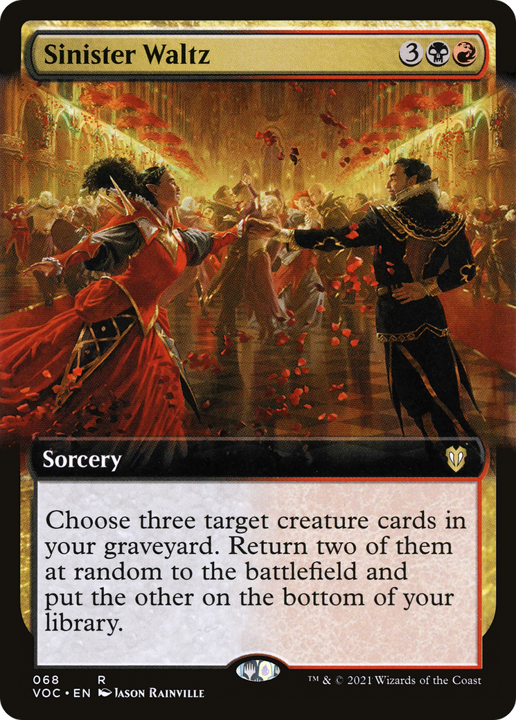 Sinister Waltz (Extended Art) (68) [Commander: Innistrad: Crimson Vow] - Deck Out Gaming