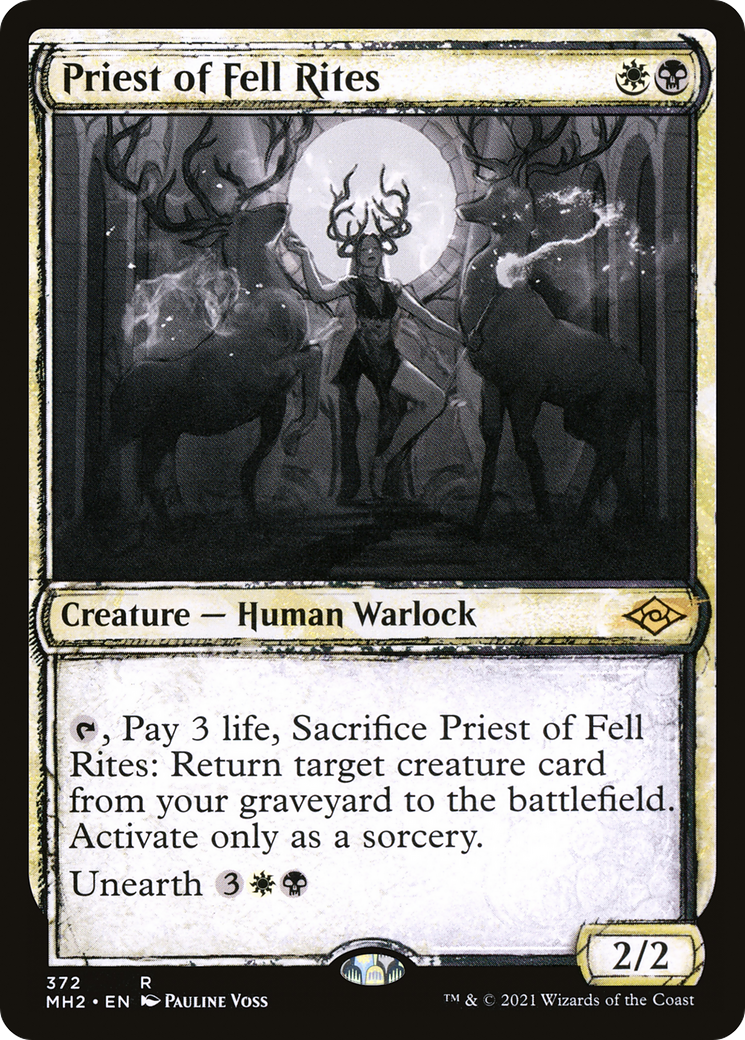 Priest of Fell Rites (Showcase) (372) [Modern Horizons 2] foil - Deck Out Gaming