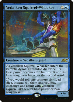 Vedalken Squirrel-Whacker (Galaxy Foil) (349) [Unfinity] foil - Deck Out Gaming