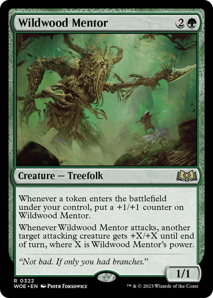 Wildwood Mentor (322) [Wilds of Eldraine] foil - Deck Out Gaming