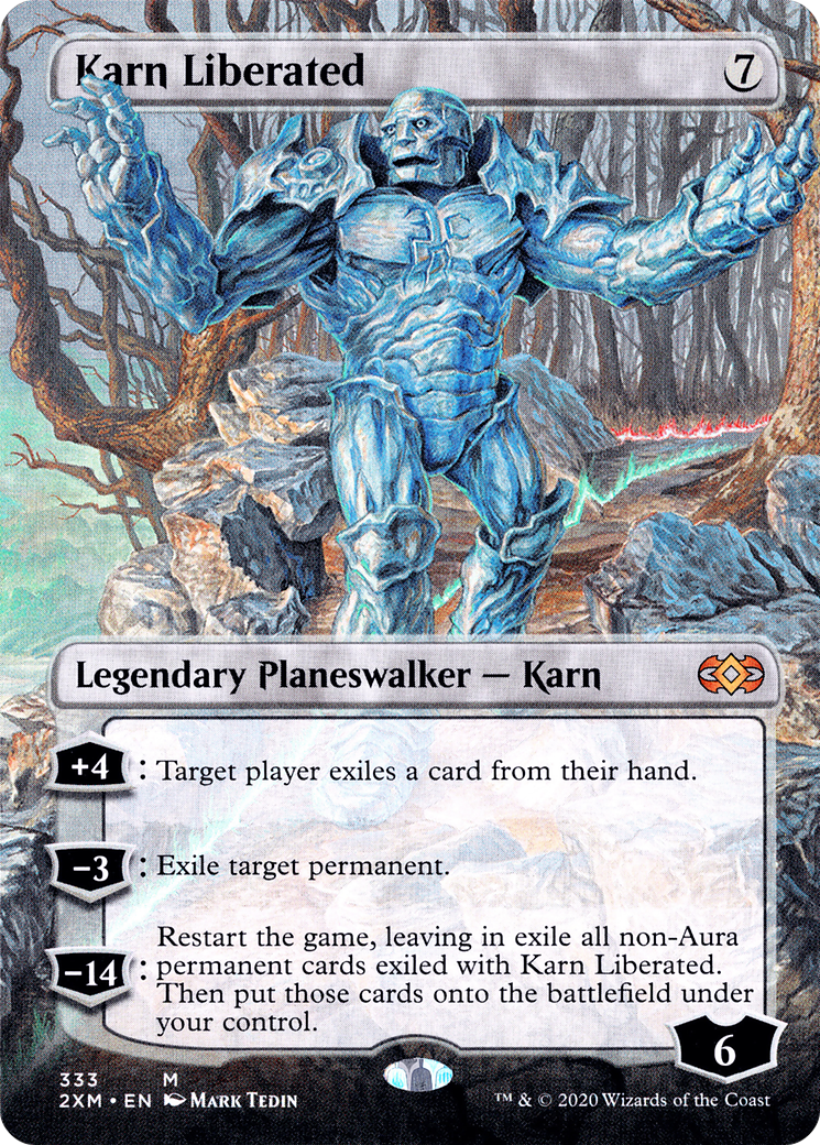 Karn Liberated (Borderless) (333) [Double Masters] foil - Deck Out Gaming