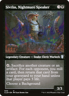 Sivriss, Nightmare Speaker (500) [Commander Legends: Battle for Baldur's Gate] etched - Deck Out Gaming