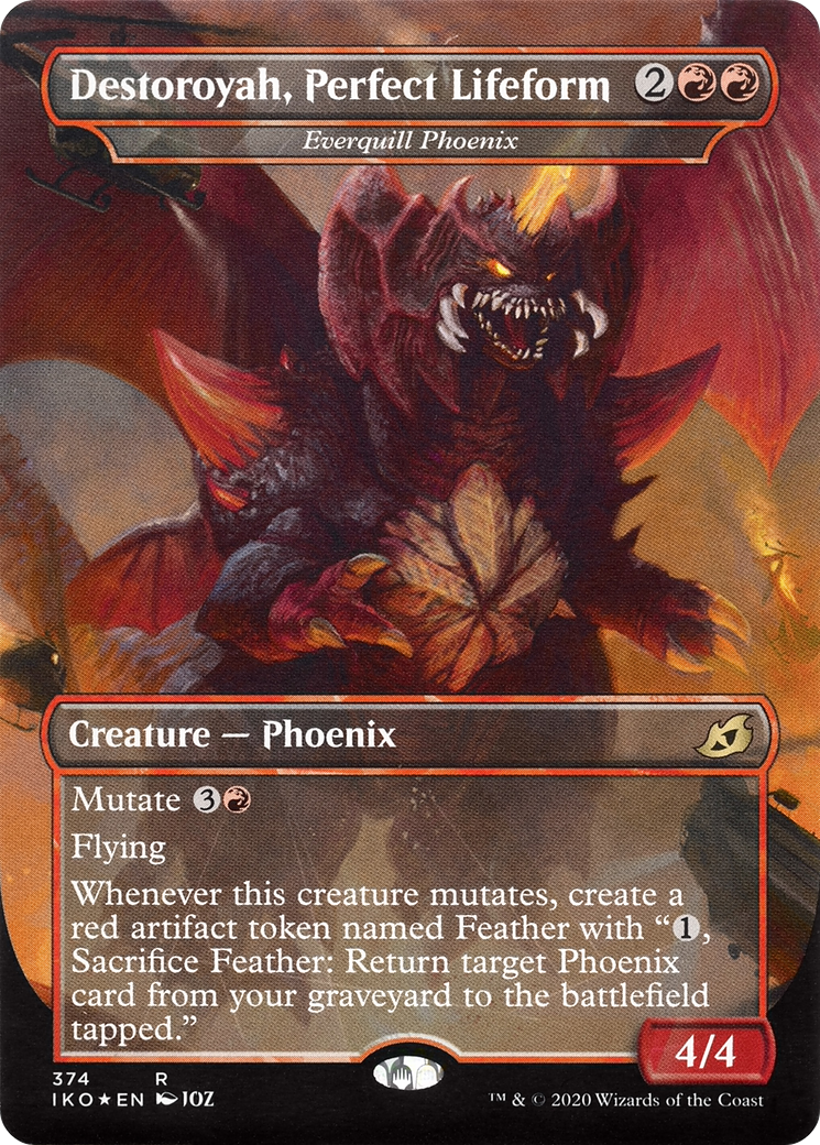 Destoroyah, Perfect Lifeform - Everquill Phoenix (374) [Ikoria: Lair of Behemoths] - Deck Out Gaming
