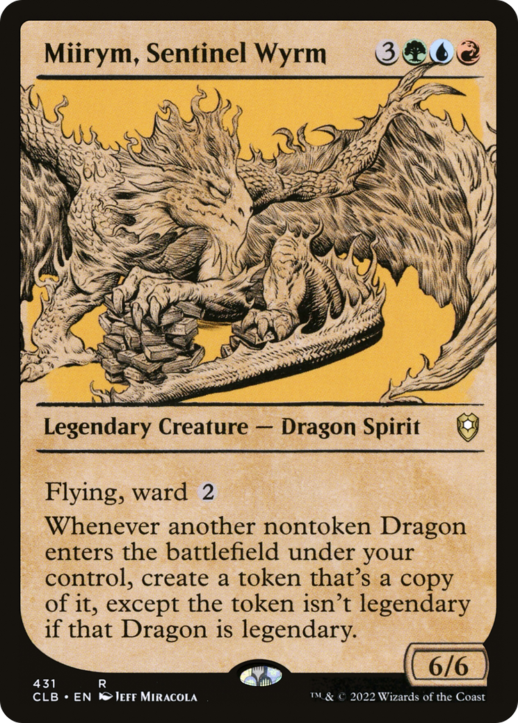 Miirym, Sentinel Wyrm (Showcase) (431) [Commander Legends: Battle for Baldur's Gate] foil - Deck Out Gaming