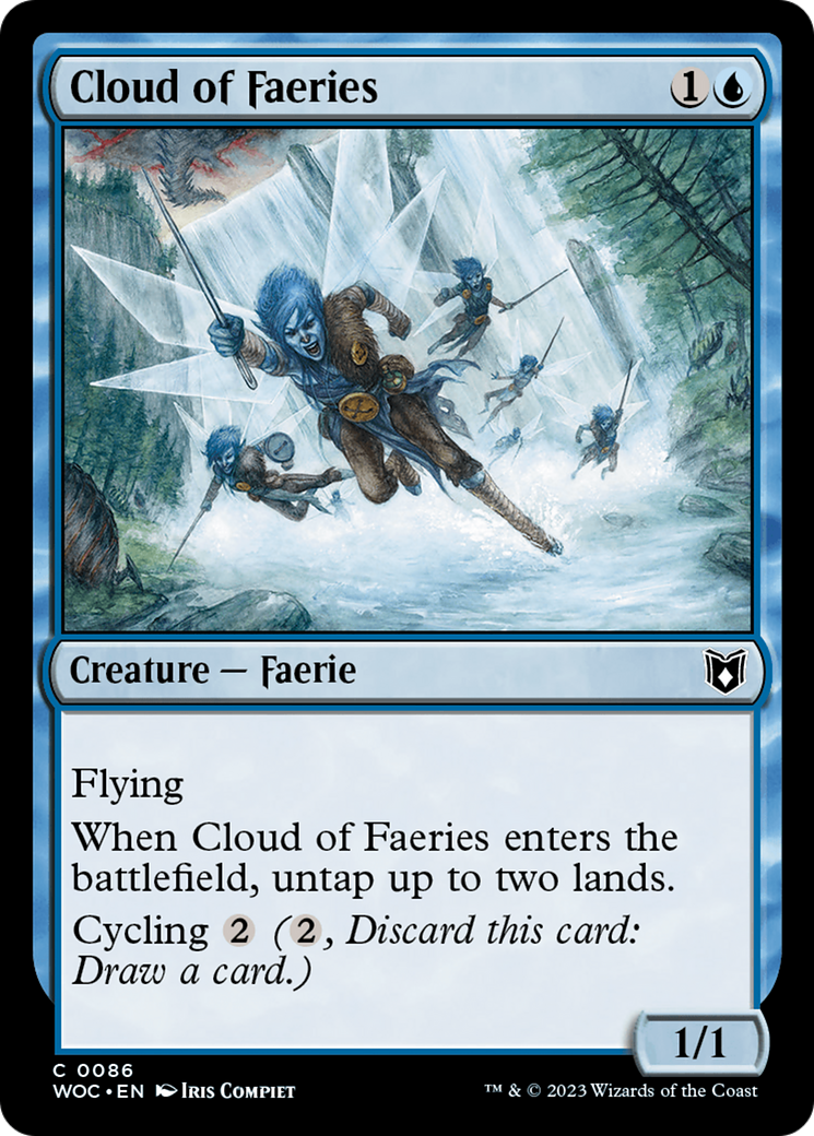 Cloud of Faeries (86) [Wilds of Eldraine Commander] - Deck Out Gaming