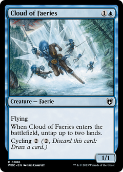 Cloud of Faeries (86) [Wilds of Eldraine Commander] - Deck Out Gaming
